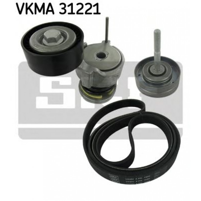 VKMA 31221 SKF Комплект доріжкового ремня (ролик, ремінь)